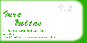 imre multas business card